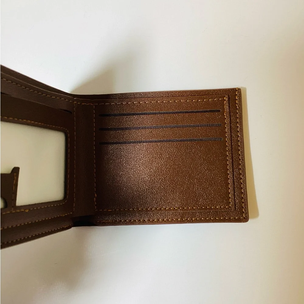 Fashion Leather Men Wallet - In the shade Brown - Pick Color ~ Black or Brown